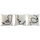 Възглавница Home ESPRIT Естествен 45 x 15 x 45 cm (3 броя)