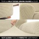 Калъф за Диван Sofaskins NIAGARA Бежов - Кресло с 1 седалка 70 - 110 cm