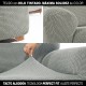 Калъф за Диван Sofaskins NIAGARA Светло сив - Триместно канапе 180 - 230 cm