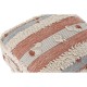 Пуф DKD Home Decor Райета Оранжев Бял 60 x 60 x 25 cm Boho