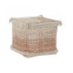 Възглавница DKD Home Decor На почва Оранжев 40 x 40 x 40 cm Ресни Град - Perne