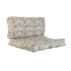 Възглавница DKD Home Decor На почва Сив Алуминий Светло кафяв Лист на растение (120 x 80 x 16 cm)