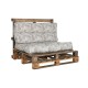 Възглавница DKD Home Decor На почва Сив Алуминий Светло кафяв Лист на растение (120 x 80 x 16 cm)