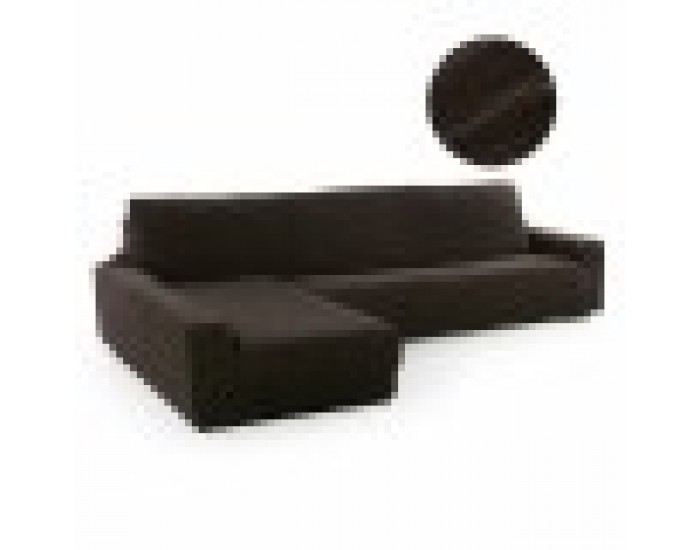Покривало за шезлонг с дълго ляво рамо Sofaskins NIAGARA 210 - 340 cm - Кафяв