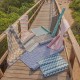 Outdoor Carpet Naxos Бял Зелен полипропилен 90 x 150 cm