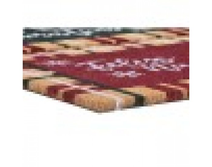 Изтривалка за Врата DKD Home Decor Бял Кафяв Червен Зелен PVC Кокосови влакна 60 x 40 x 1,5 cm (2 броя)