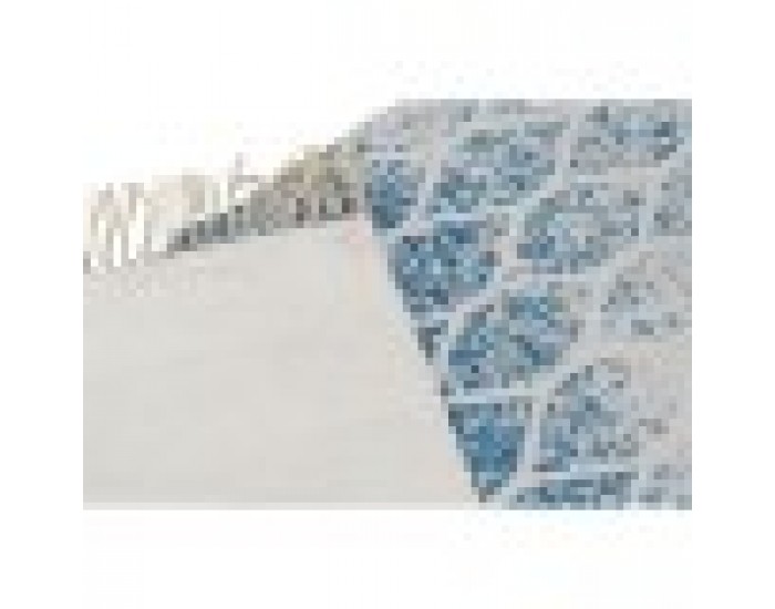 Килим DKD Home Decor Син Памук Chenille (60 x 240 x 1 cm)