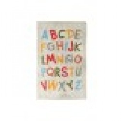 Килим Home ESPRIT Бял Многоцветен Детски 100 x 150 x 1,5 cm - Lenjerie de pat