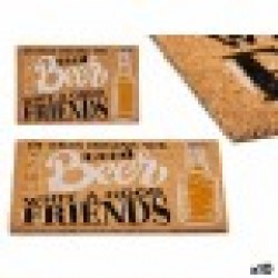 Изтривалка за Врата GiftDecor Beer Принтиран PVC Кокосови влакна 60 x 2 x 40 cm (10 броя) - Giftdecor beer pvc x x cm