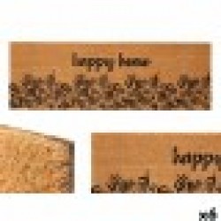 Изтривалка за Врата GiftDecor Happy home Естествен PVC Кокосови влакна 120 x 1 x 40 cm (6 броя) - Giftdecor happy home pvc x x cm