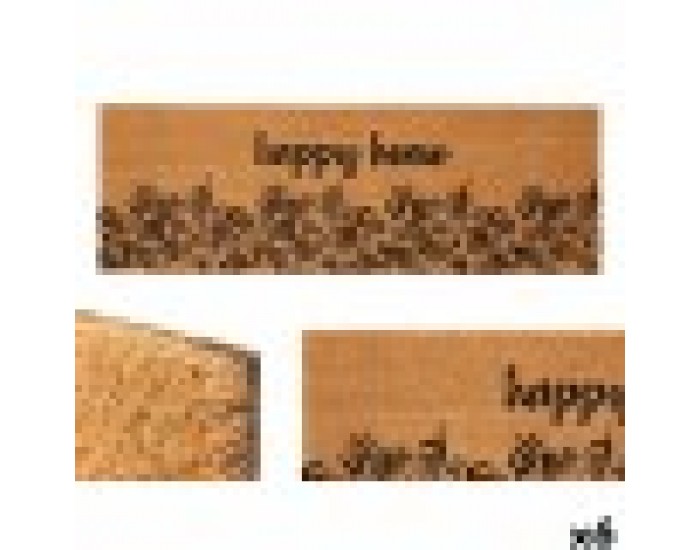 Изтривалка за Врата GiftDecor Happy home Естествен PVC Кокосови влакна 120 x 1 x 40 cm (6 броя)