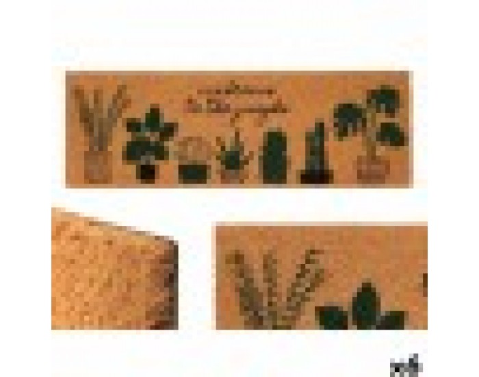 Изтривалка за Врата GiftDecor Jungle Естествен PVC Кокосови влакна 120 x 1 x 40 cm (6 броя)