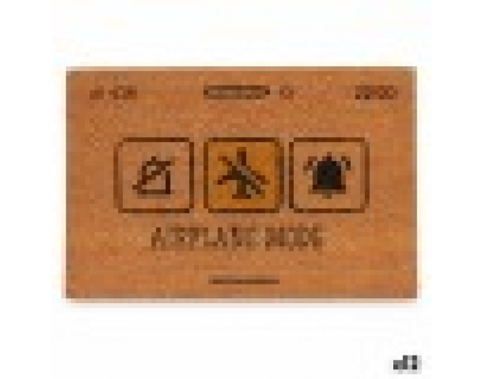 Изтривалка за Врата Airplane Mode Жълт Естествен 60 x 1 x 40 cm (12 броя)