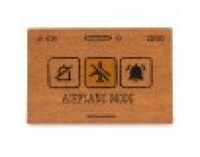 Изтривалка за Врата Airplane Mode Жълт Естествен 60 x 1 x 40 cm (12 броя)