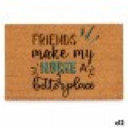Изтривалка за Врата Friends Син Естествен 60 x 1 x 40 cm (12 броя) - Gift decor