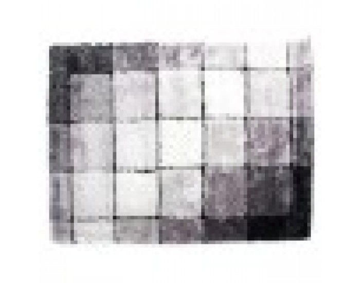 Килим DKD Home Decor Черен полиестер Бял Кариран 120 x 180 x 2 cm