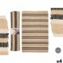Килим GiftDecor NO.05 Бял Кафяв Черен 120 x 180 cm (4 броя) - Giftdecor no x cm