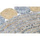 Килим DKD Home Decor Син Многоцветен Индианец (200 x 200 x 1 cm)