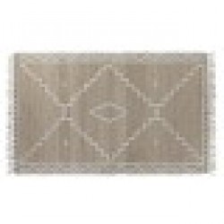 Килим Home ESPRIT Бял Естествен Boho 160 x 230 x 1 cm - Lenjerie de pat