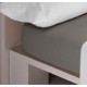 Регулируем чаршаф с ластик Happy Home LISOS COTTON Сив 105 легло