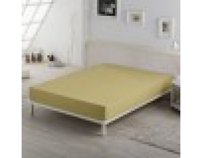 Чаршаф с ластик Alexandra House Living Светло кафяв 150 x 190/200 cm