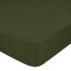 Чаршаф с ластик HappyFriday BASIC Тъмнозелено 90 x 200 x 32 cm - Lenjerie de pat