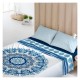 Подова постелка Costura Greek Indigo - Размери - Легло 180 (260 x 270 см)