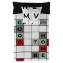 Покривало за одеяло Naturals Scrabble (260 x 220 cm) (180/190 легло) - Lenjerie de pat