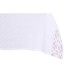Покривка за маса и салфетки DKD Home Decor Розов Бял (150 x 150 x 0,5 cm) (2 броя)