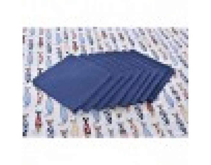 Комплект спално бельо DKD Home Decor Червен Син полиестер Памук (150 x 250 x 0,5 cm) (2 броя)