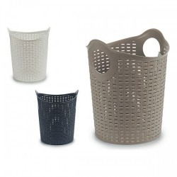 Универсално Пластмасово Кошче Rattan Пластмаса MD (35 x 28 x 28 cm) - Decorațiuni