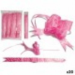Ленти сърца Розов 5 x 73 x 73 cm (20 броя) - Rosanto home