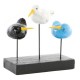 Декоративна фигурка DKD Home Decor Дървен Метал Птици Завършек със състаряващо покритие