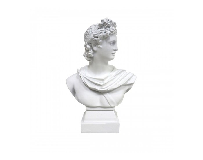 Декоративна фигурка DKD Home Decor Apollo Бял Смола (13,7 x 7,5 x 19,5 cm)