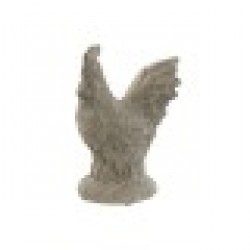 Декоративна фигурка Home ESPRIT Сив Кокошка Завършек със състаряващо покритие 17 x 12 x 22 cm - Home esprit