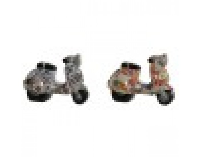 Декоративна фигурка Home ESPRIT Многоцветен Средиземноморско scooter 14 x 8 x 11 cm (2 броя)