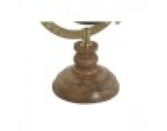 Глобус Home ESPRIT Син Златен Естествен Vintage 15 x 15 x 24 cm