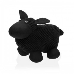 Държач на врати Versa Черен Овен Текстил 12 x 17 x 27 cm - Versa