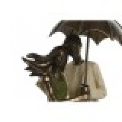 Декоративна фигурка Home ESPRIT Зелен Златен Двойка партньори 12,5 x 8 x 25,5 cm - Home esprit