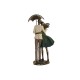 Декоративна фигурка Home ESPRIT Зелен Златен Двойка партньори 12,5 x 8 x 25,5 cm