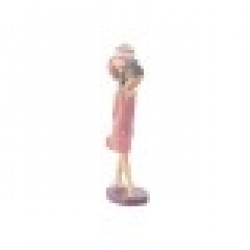 Декоративна фигурка Home ESPRIT Розов chica 7 x 11 x 27 cm - Home esprit