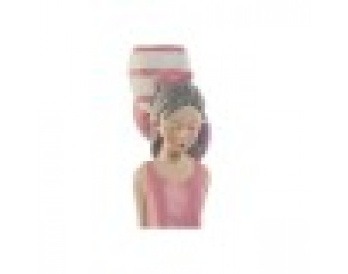 Декоративна фигурка Home ESPRIT Розов chica 7 x 11 x 27 cm