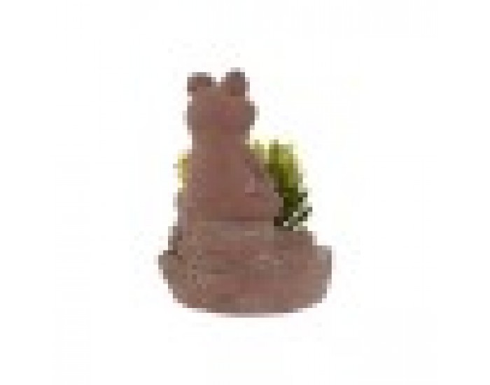 Декоративно Растение Home ESPRIT полиетилен Цимент Жаба 9 x 9 x 13 cm (3 броя)