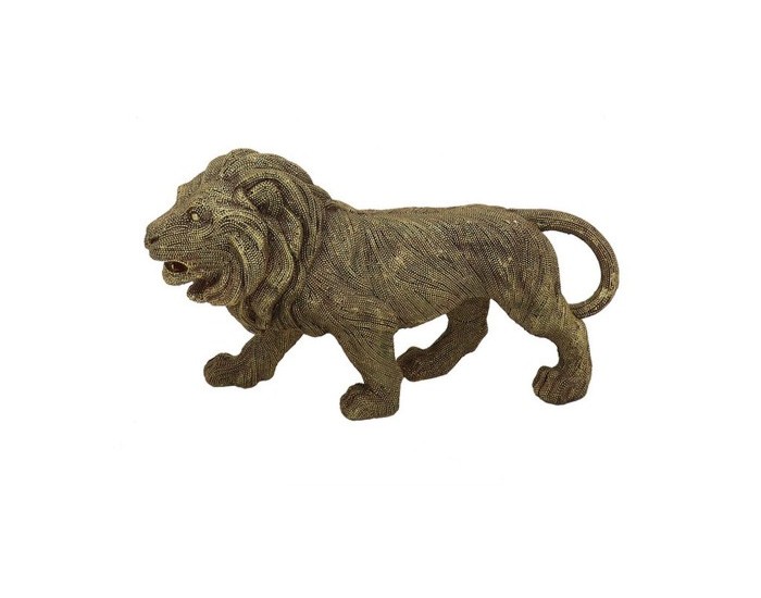 Декоративна фигурка DKD Home Decor Лъв Смола (30 x 9.4 x 16.7 cm)