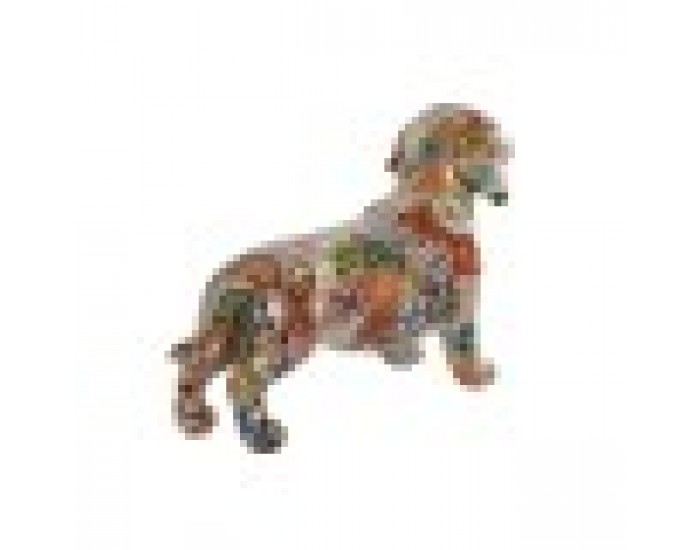 Декоративна фигурка Home ESPRIT Многоцветен Куче Средиземноморско 21 x 6 x 12 cm (2 броя)