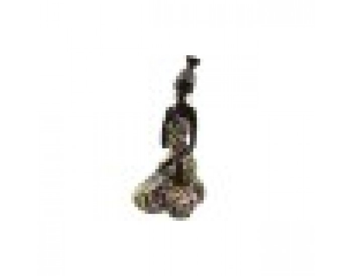 Декоративна фигурка Home ESPRIT Многоцветен Африканка 9 x 7 x 16,5 cm (2 броя)
