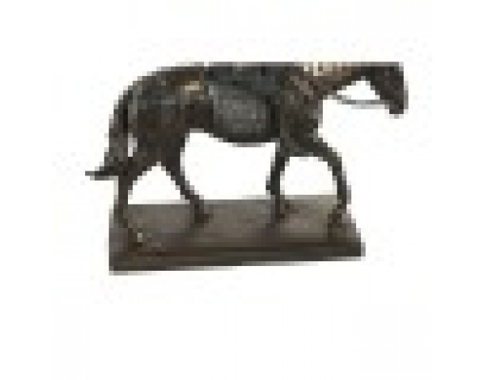 Декоративна фигурка DKD Home Decor Кон Мед Смола (20 x 7 x 22 cm)