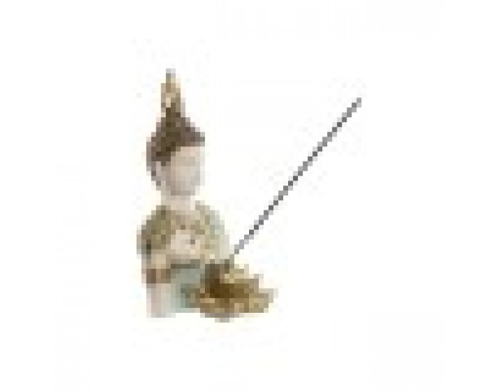 Декоративна фигурка Home ESPRIT цвят тюркоаз Златен Буда Ориенталски 12 x 12 x 22 cm