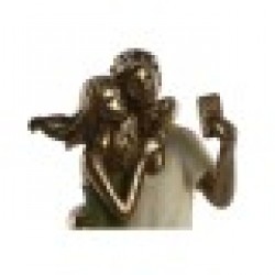 Декоративна фигурка Home ESPRIT Зелен Златен 12 x 8,5 x 25,5 cm - Home esprit