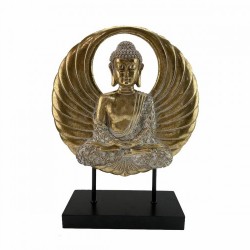 Декоративна фигурка DKD Home Decor 25 x 8 x 33 cm Черен Златен Буда Ориенталски - Dkd home decor